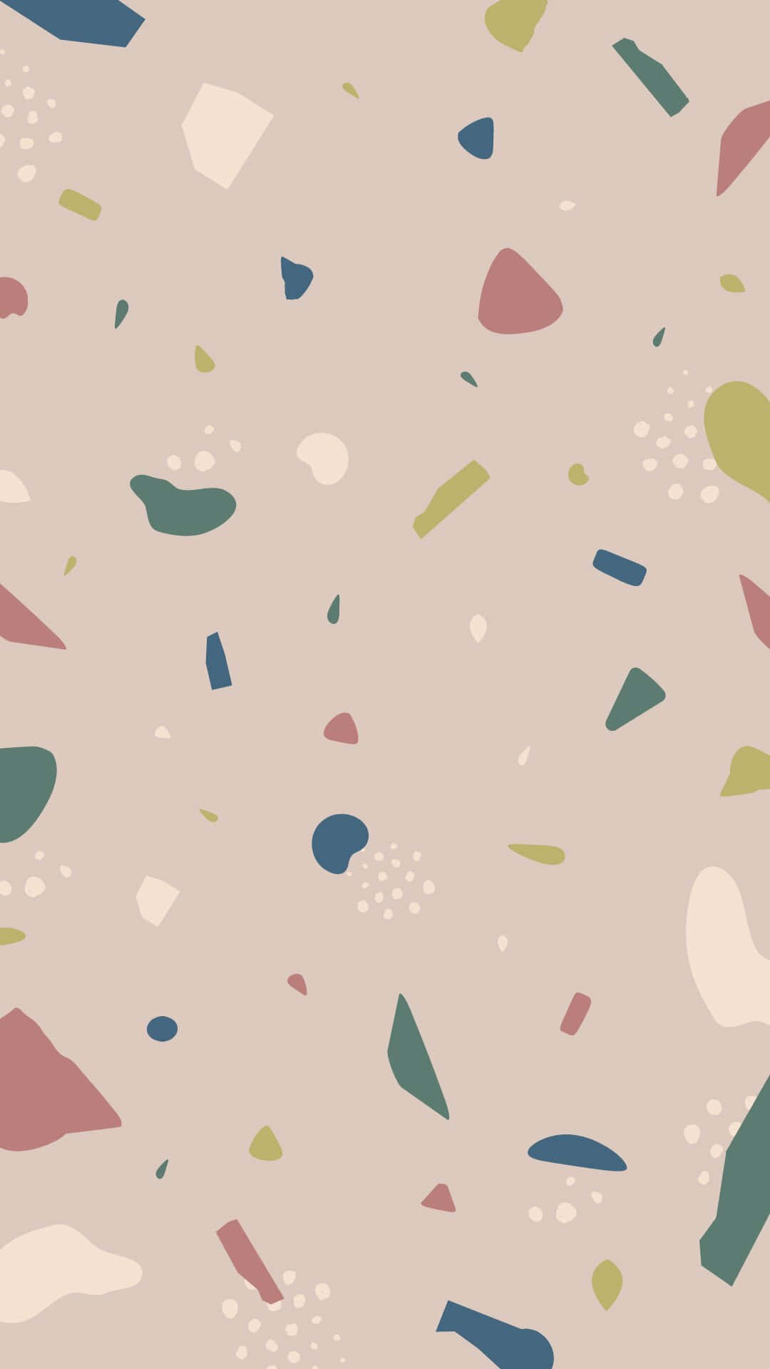 Abstract Terrazzo Pattern Wallpaper Background