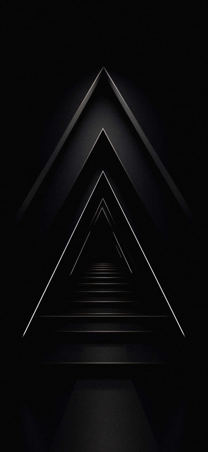 Abstract Triangular Black Grey Gradient Background