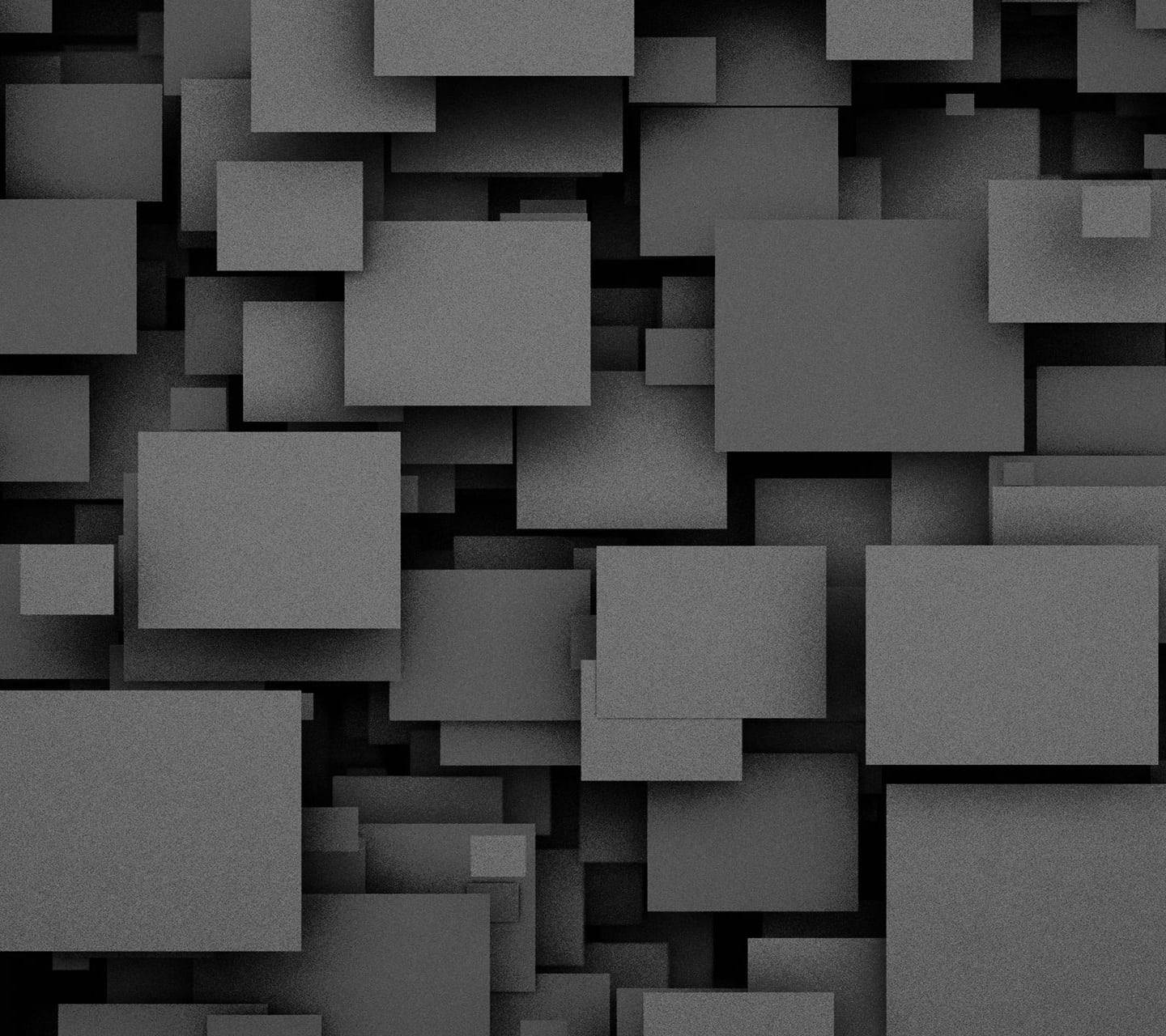 Abstract Trippy Rectangular Black Pattern