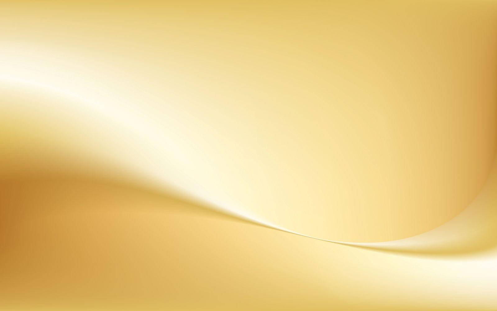 Abstract Wave Graphic In Plain Gold Background