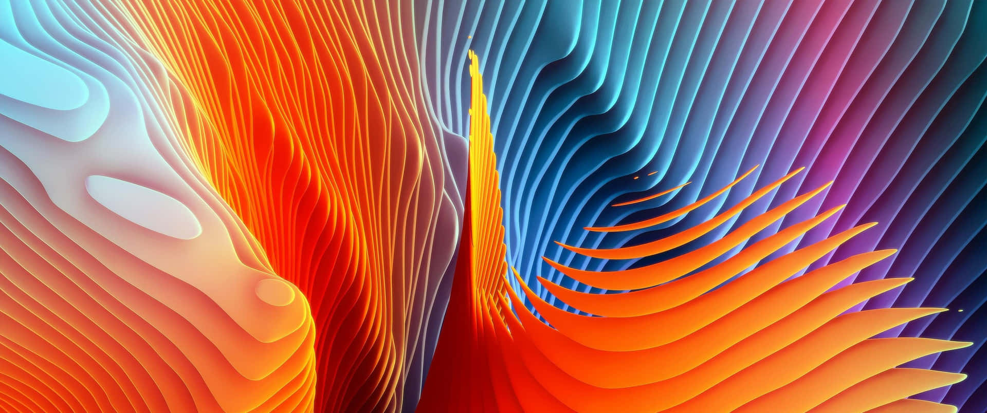 Abstract Wave Patterns Background