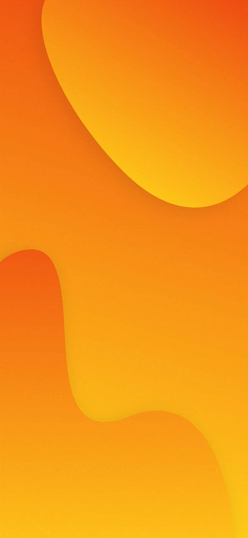 Abstract Waves Orange Phone