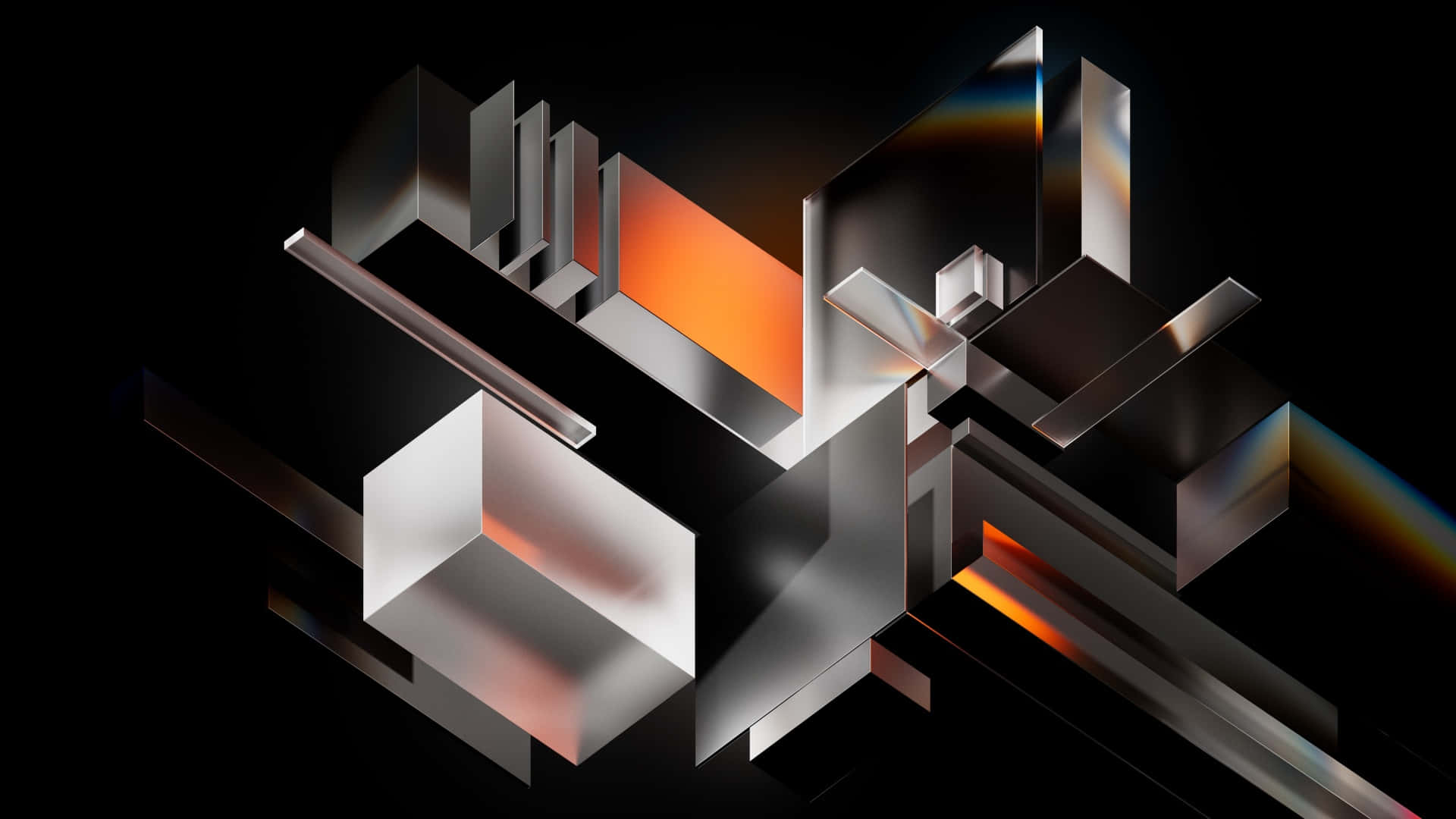 Abstract3 D Geometric Composition Background