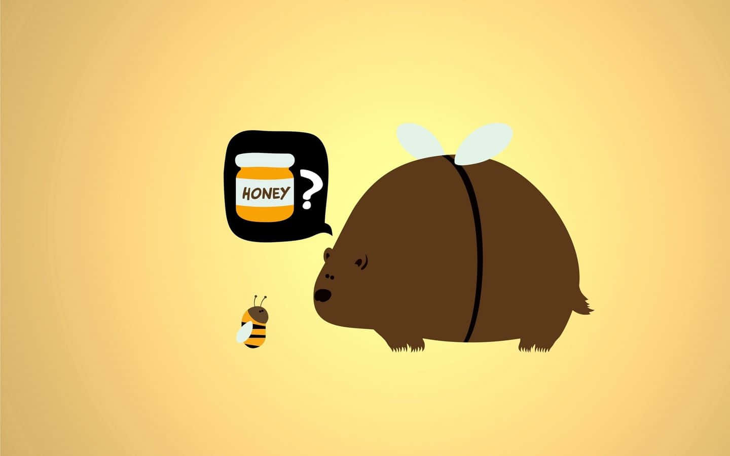 Absurd Bear Bee Background