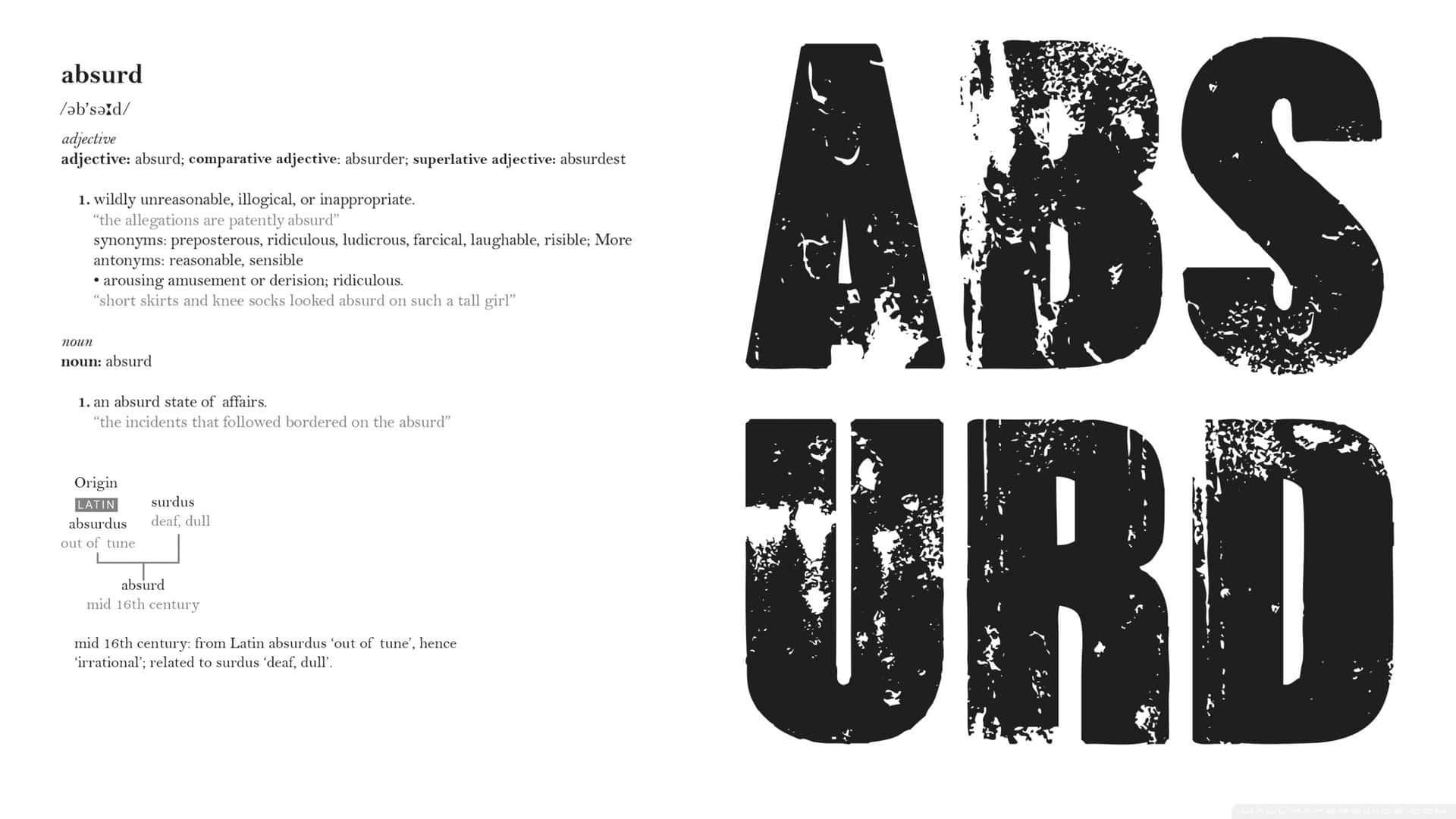 Absurd Description Art Background