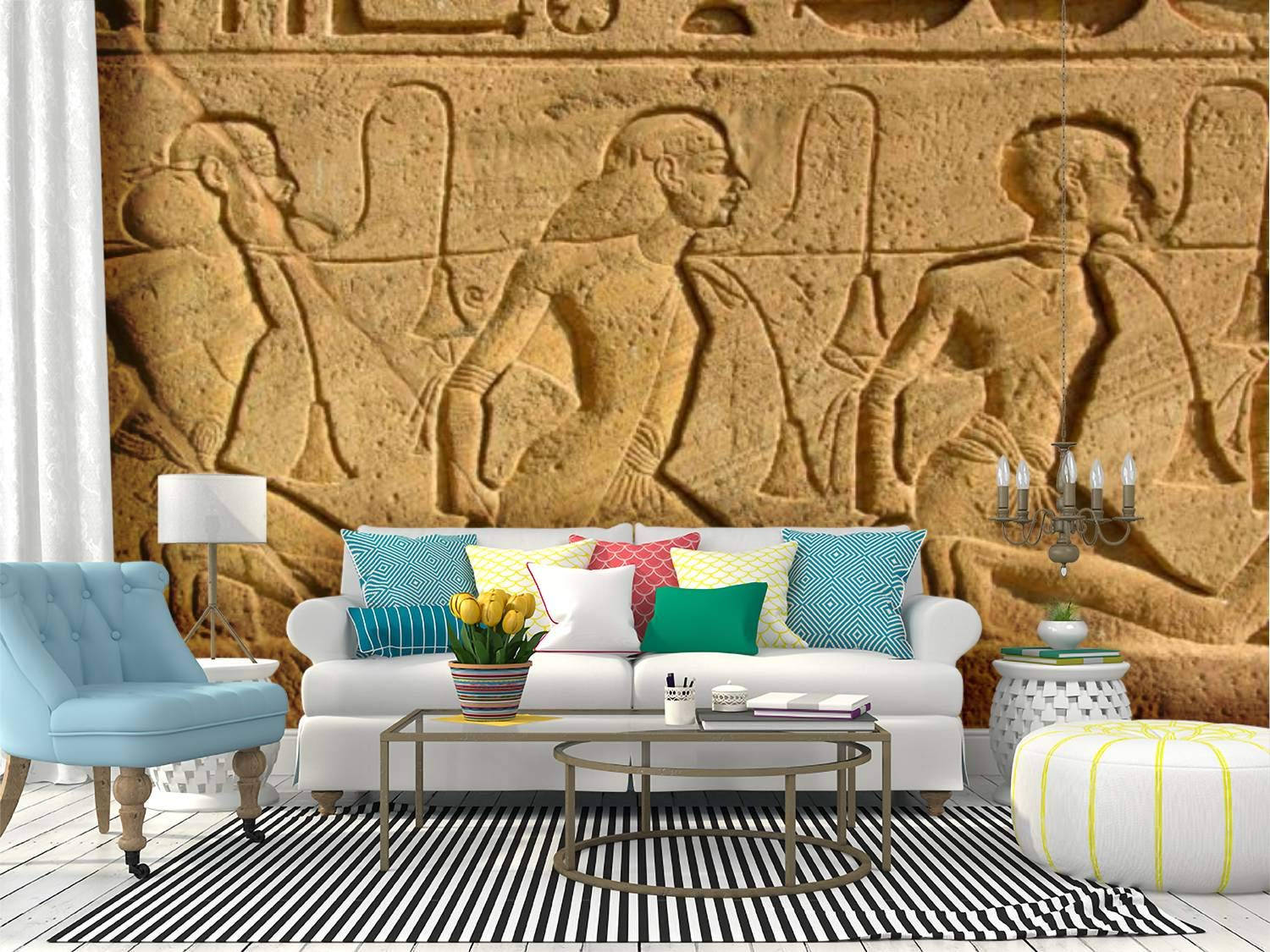 Abu Simbel's Temples Wallart Background