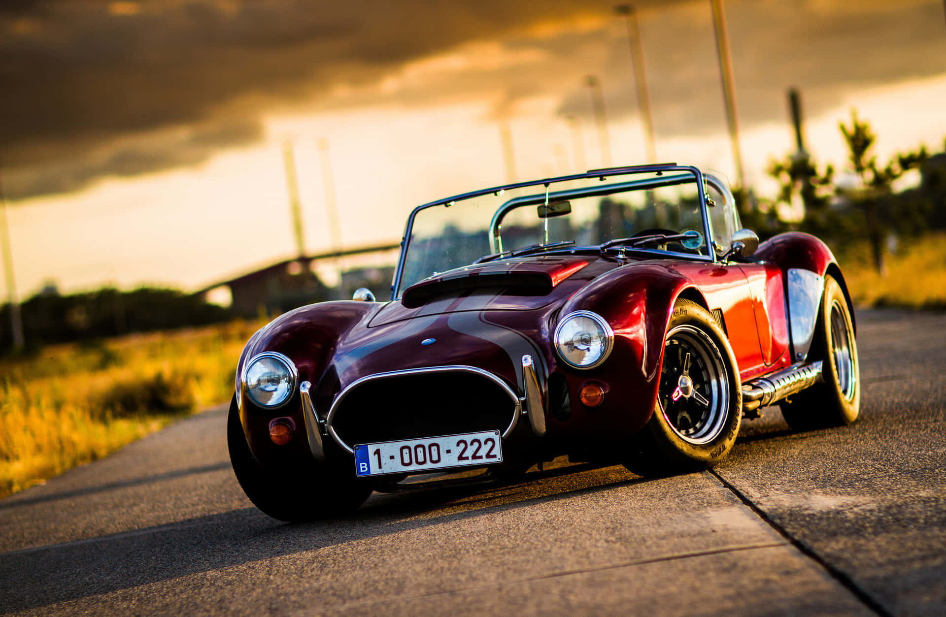 Ac Cobra Vintage Car Model Background