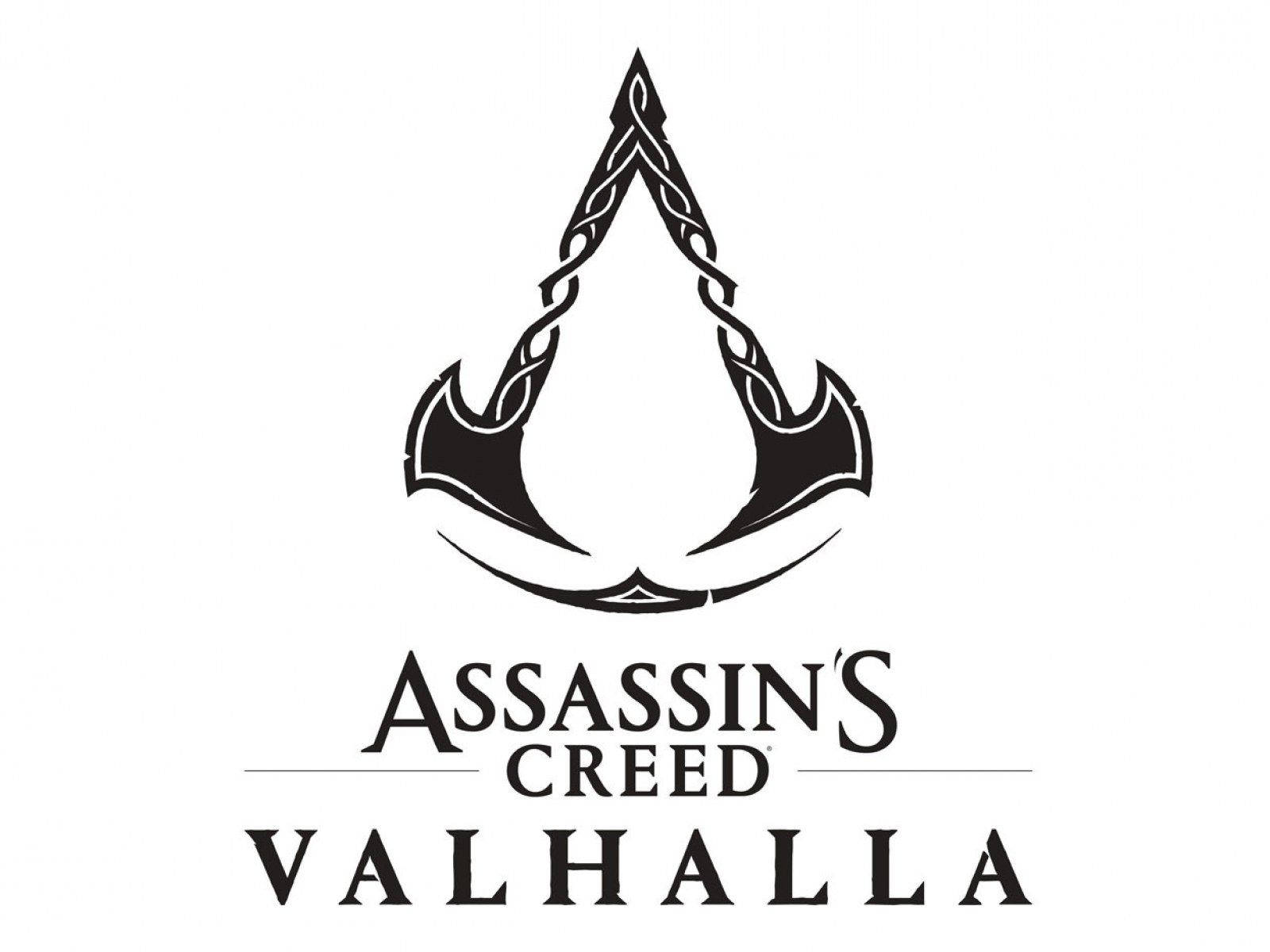 Ac Valhalla Minimalist Logo Background