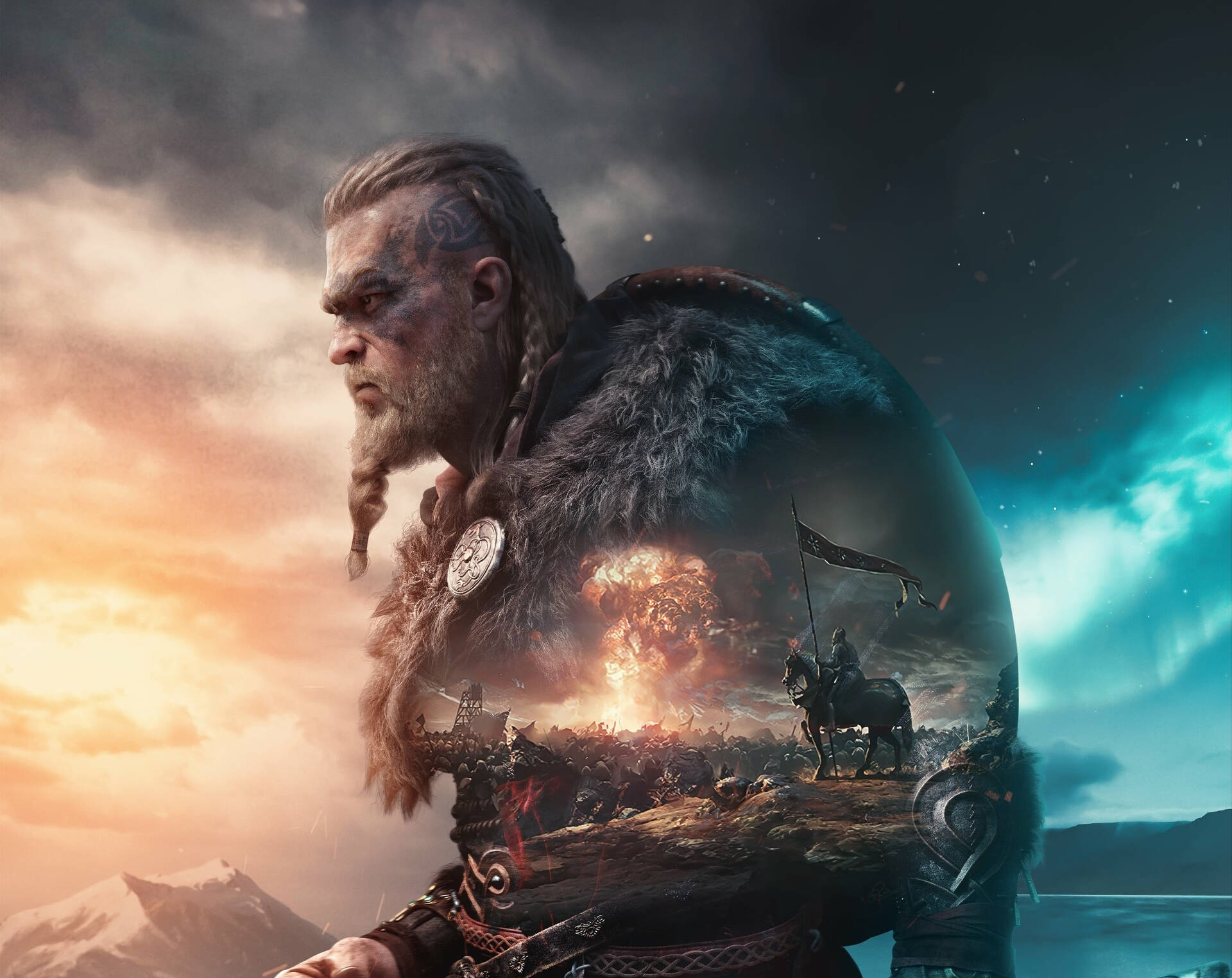 Ac Valhalla Viking Warrior Background