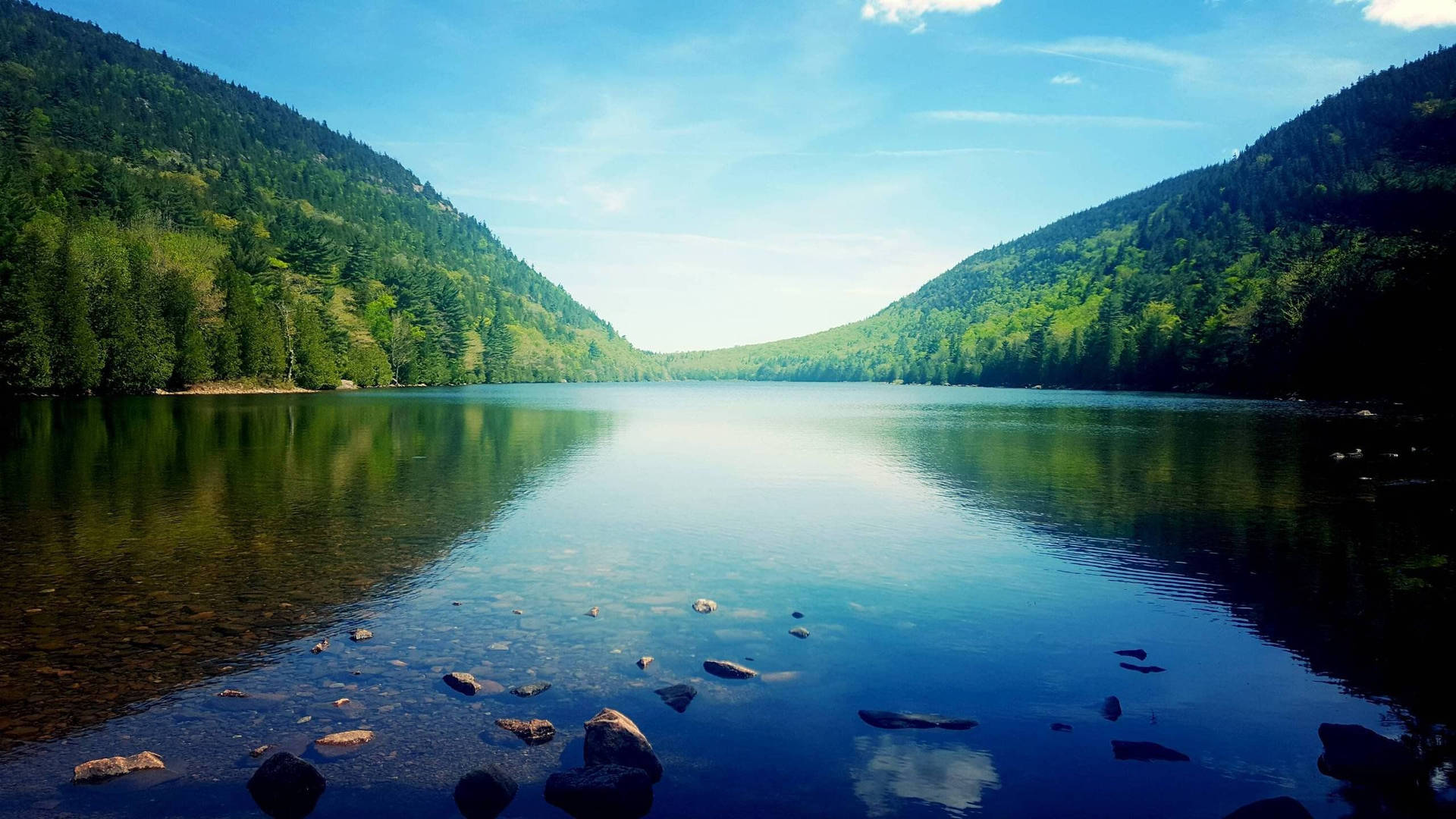 Acadia National Park Clear Lake Background