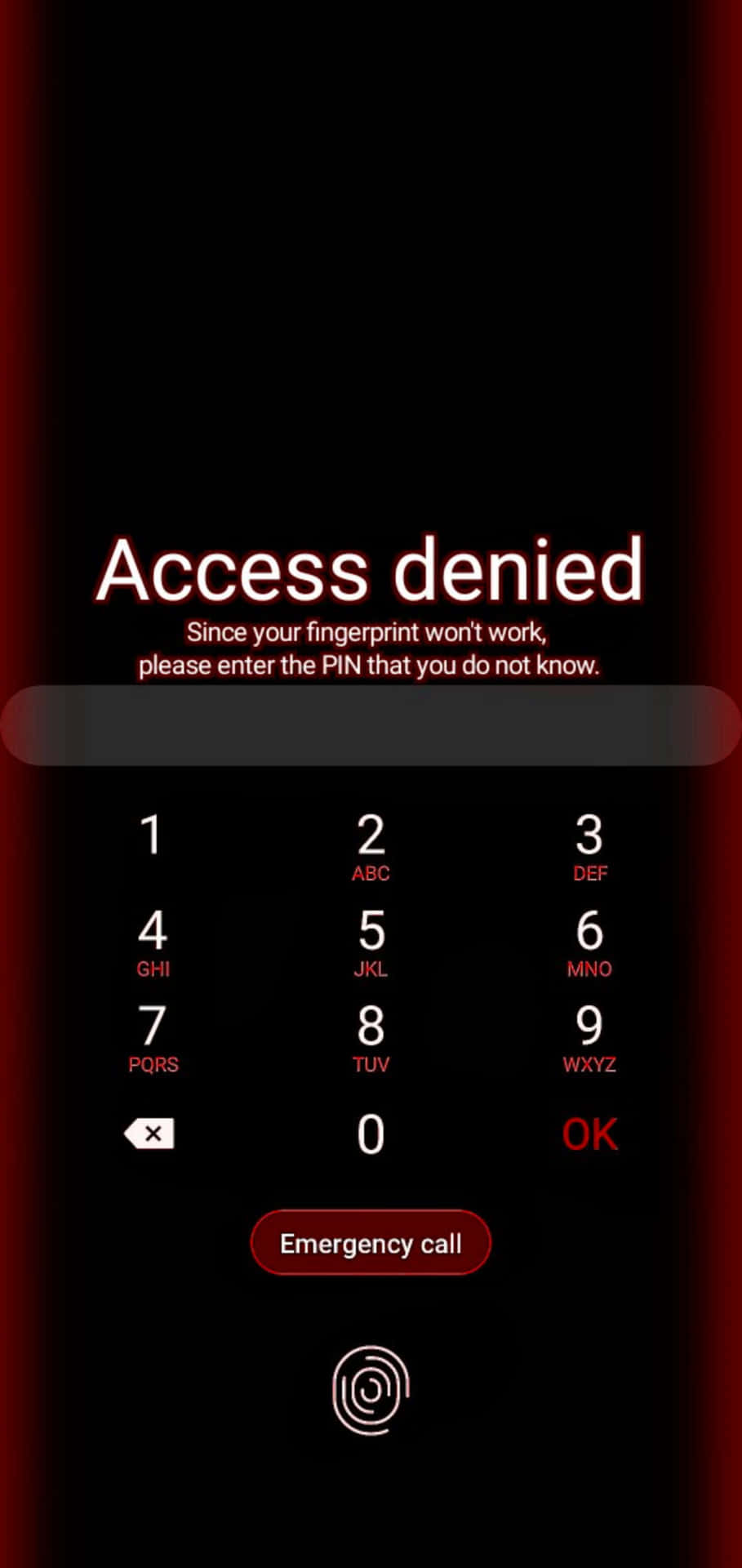 Access Denied Funny Lock Screen Background