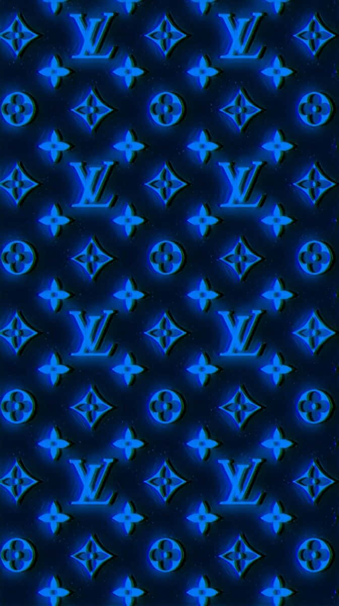 Accessorize In Luxury With Louis Vuitton Blue Background