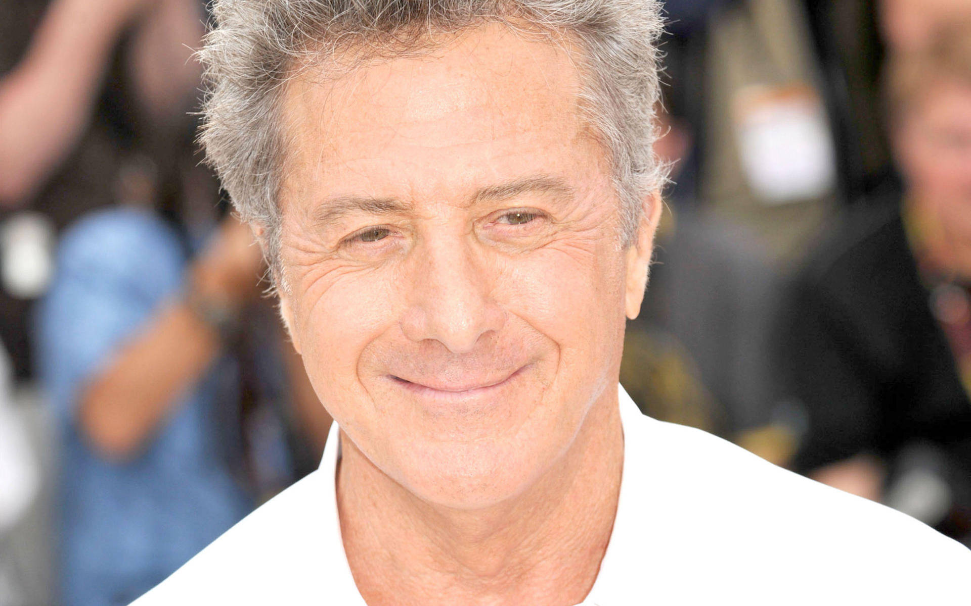 Acclaimed Actor Dustin Hoffman At The Cannes International Film Festival. Background