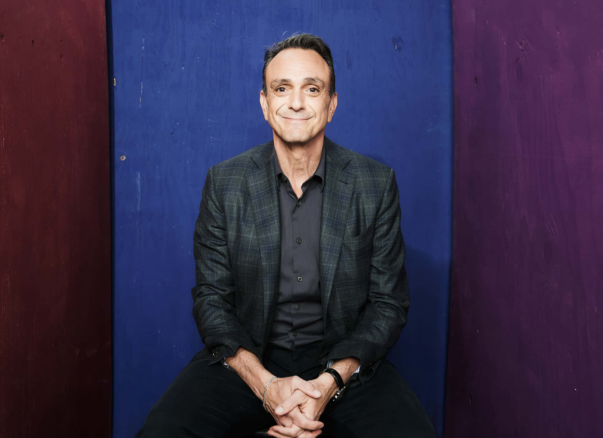 Acclaimed Actor Hank Azaria In Blue Suit