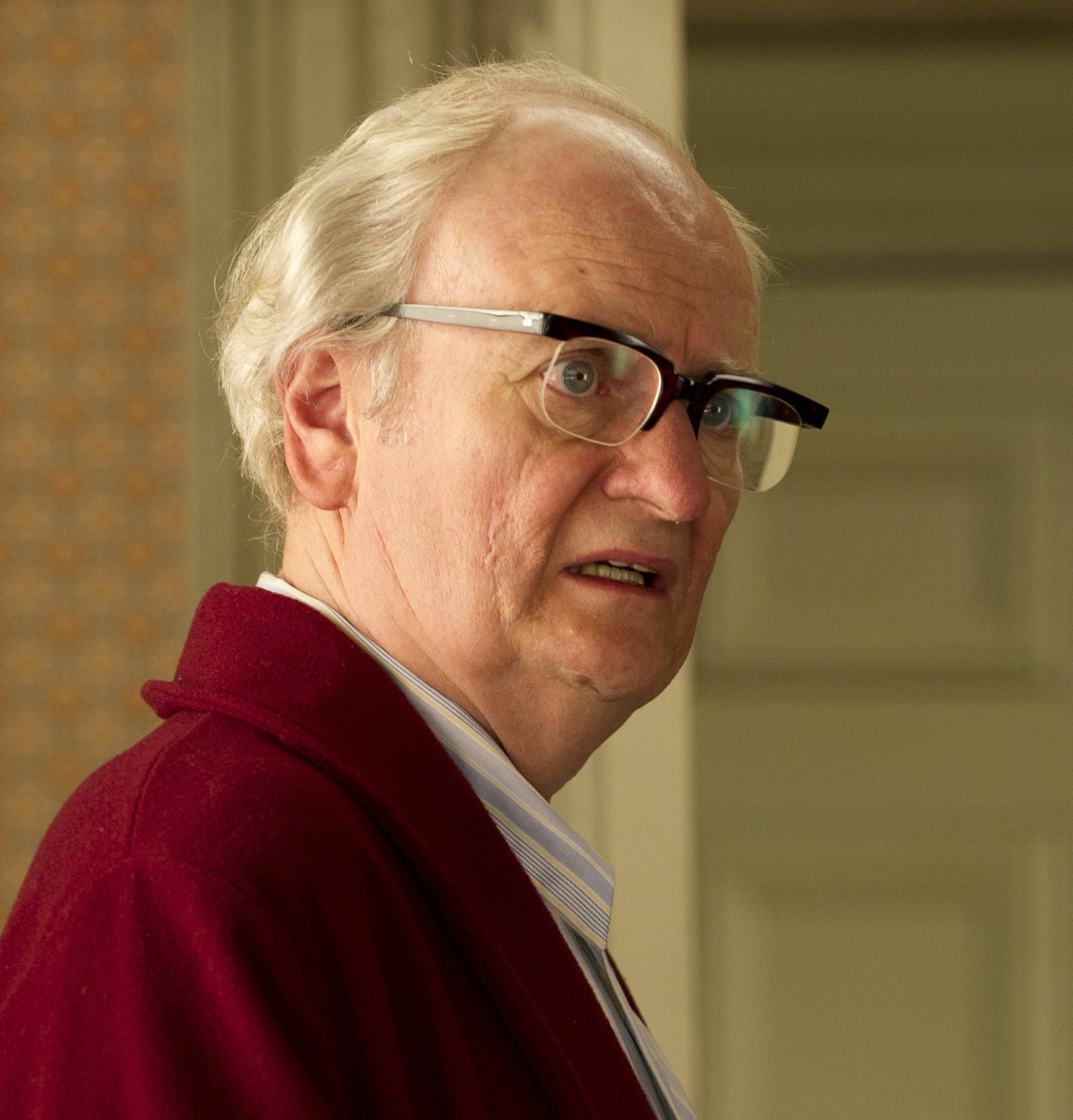 Acclaimed Actor Jim Broadbent In 'the Iron Lady' Background