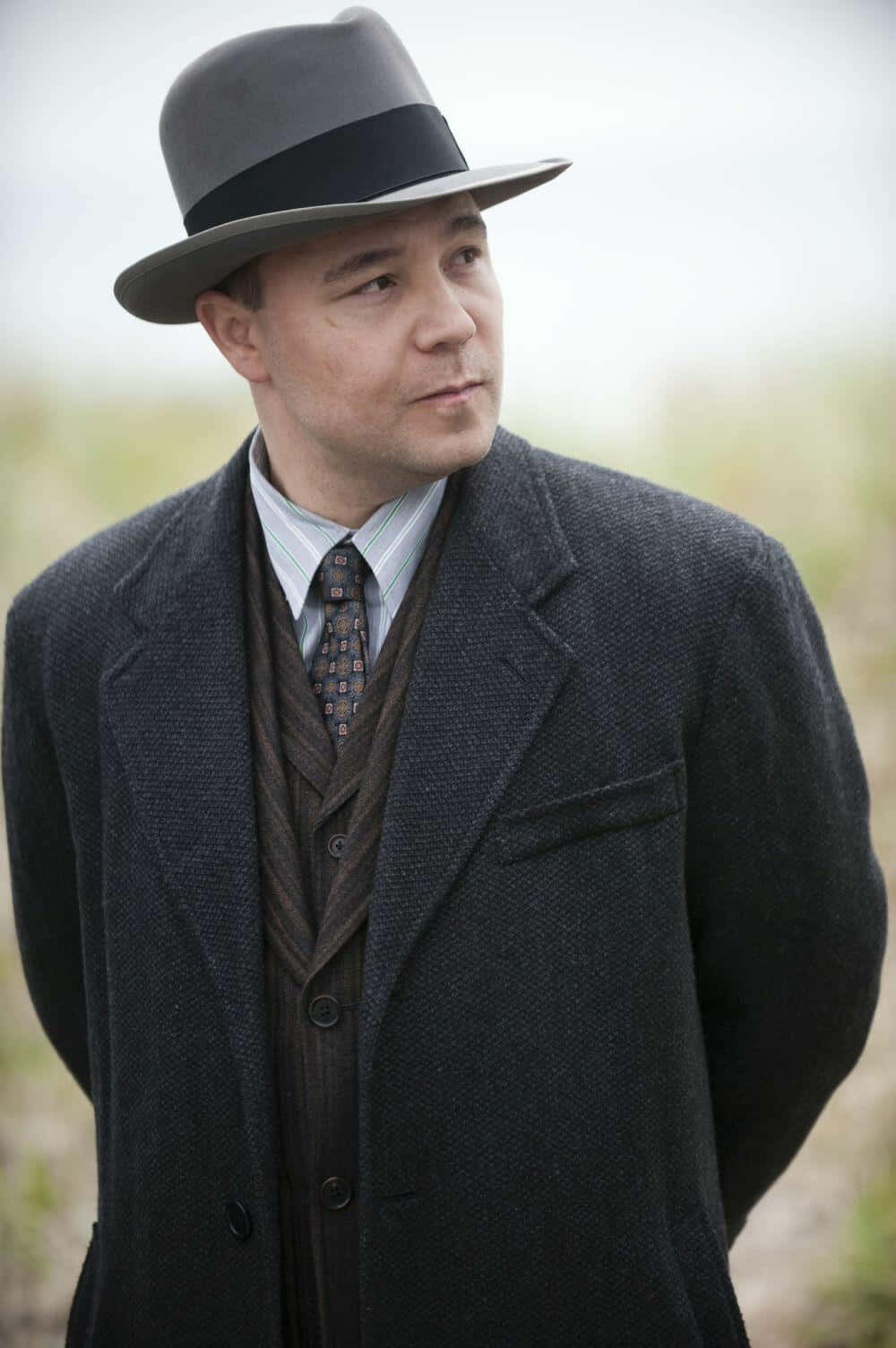Acclaimed Actor Stephen Graham In A Pensive Pose Background