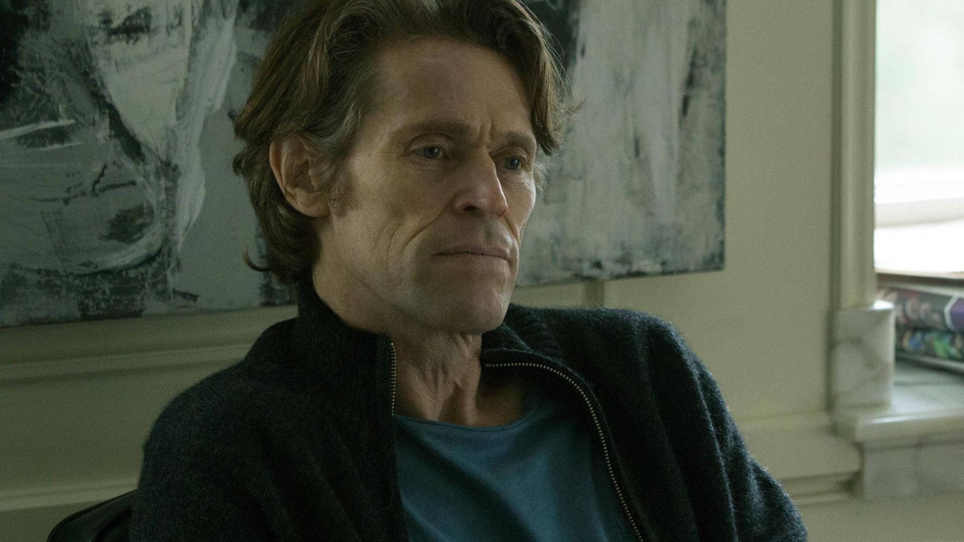 Acclaimed Actor Willem Dafoe In A Thought-provoking Pose