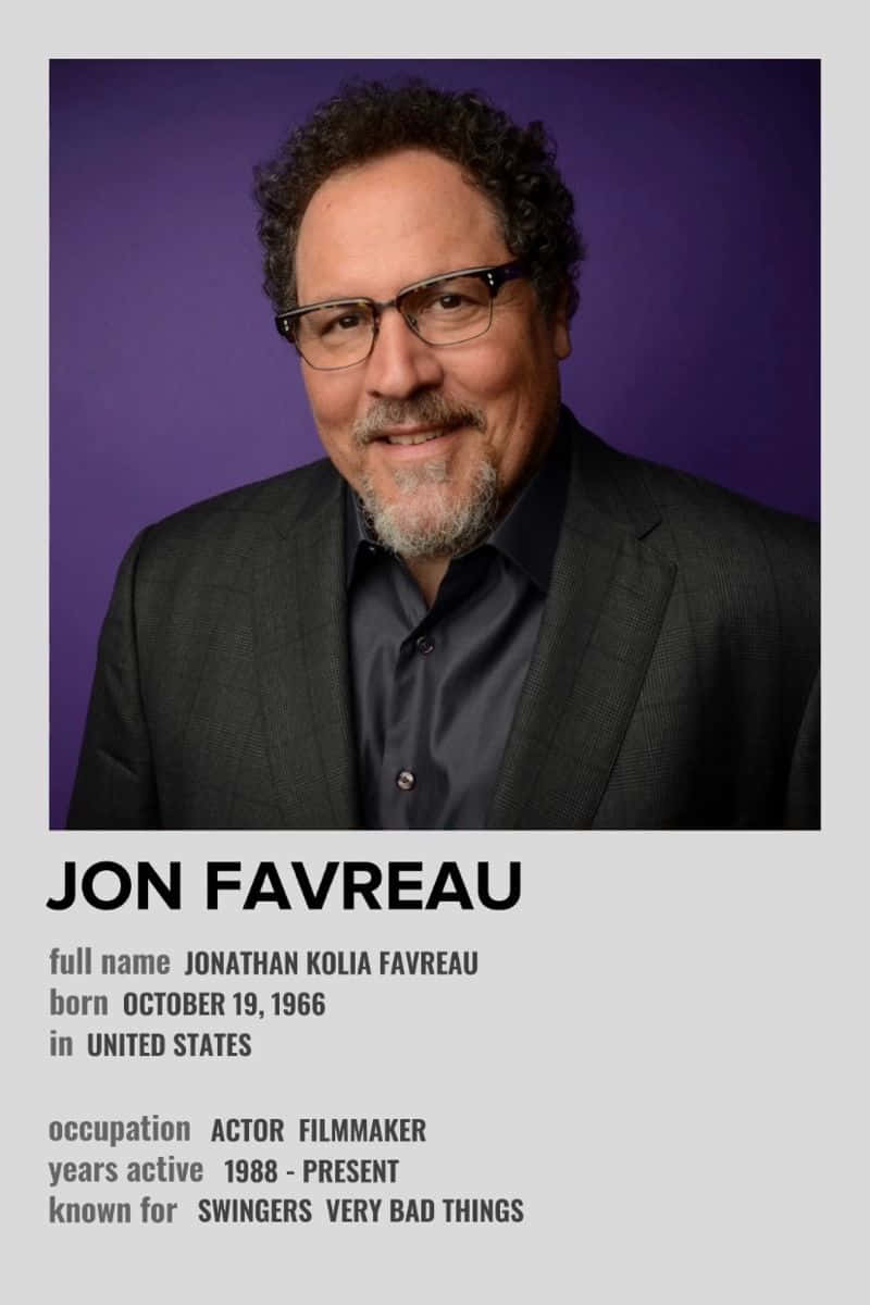 Acclaimed Filmmaker Jon Favreau
