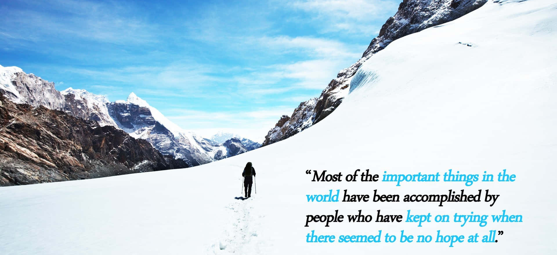 Accomplishment Of Persistent People Background