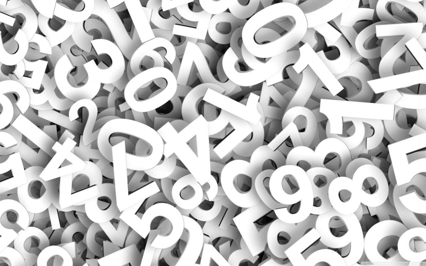 Accounting White Numbers Background