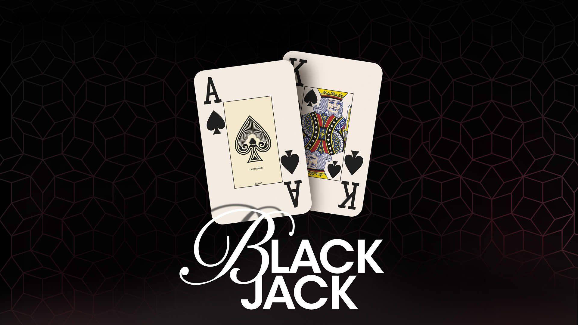 Ace King Blackjack Minimalist Black