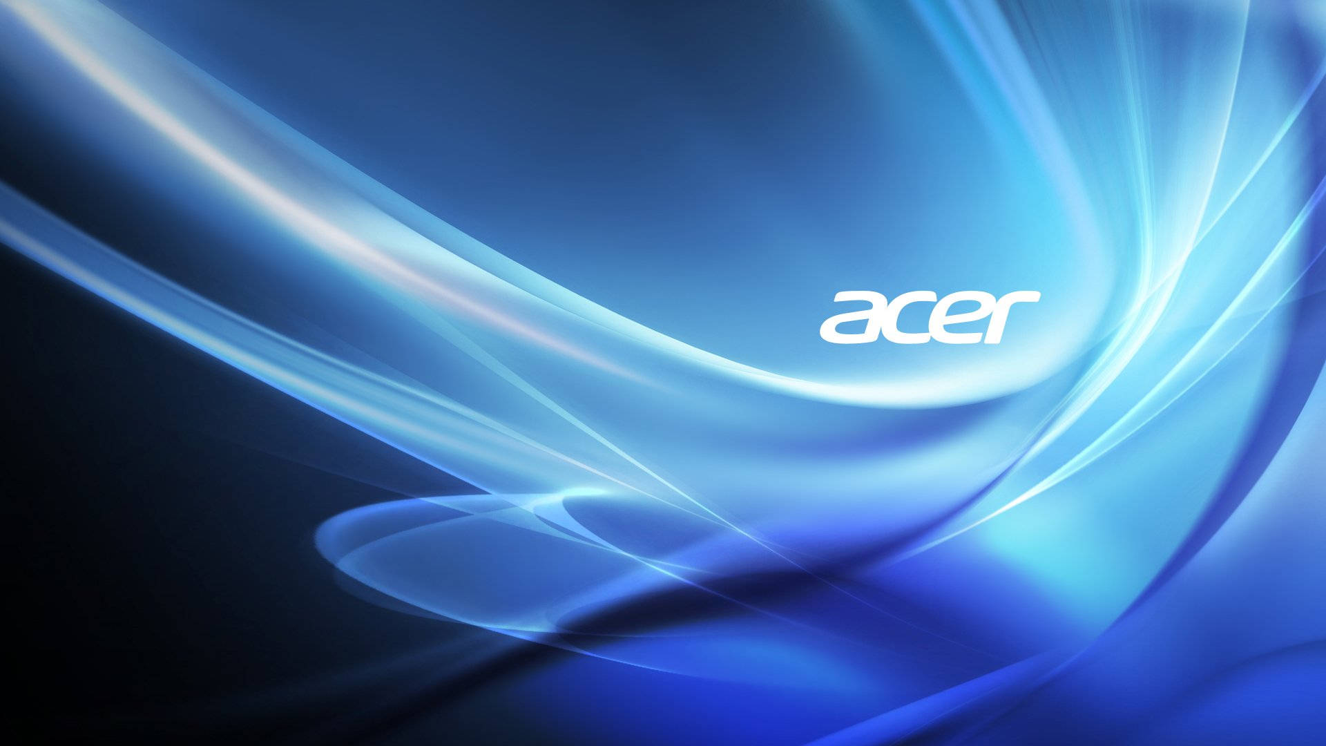 Acer Blue Aesthetic Themed Logo Background