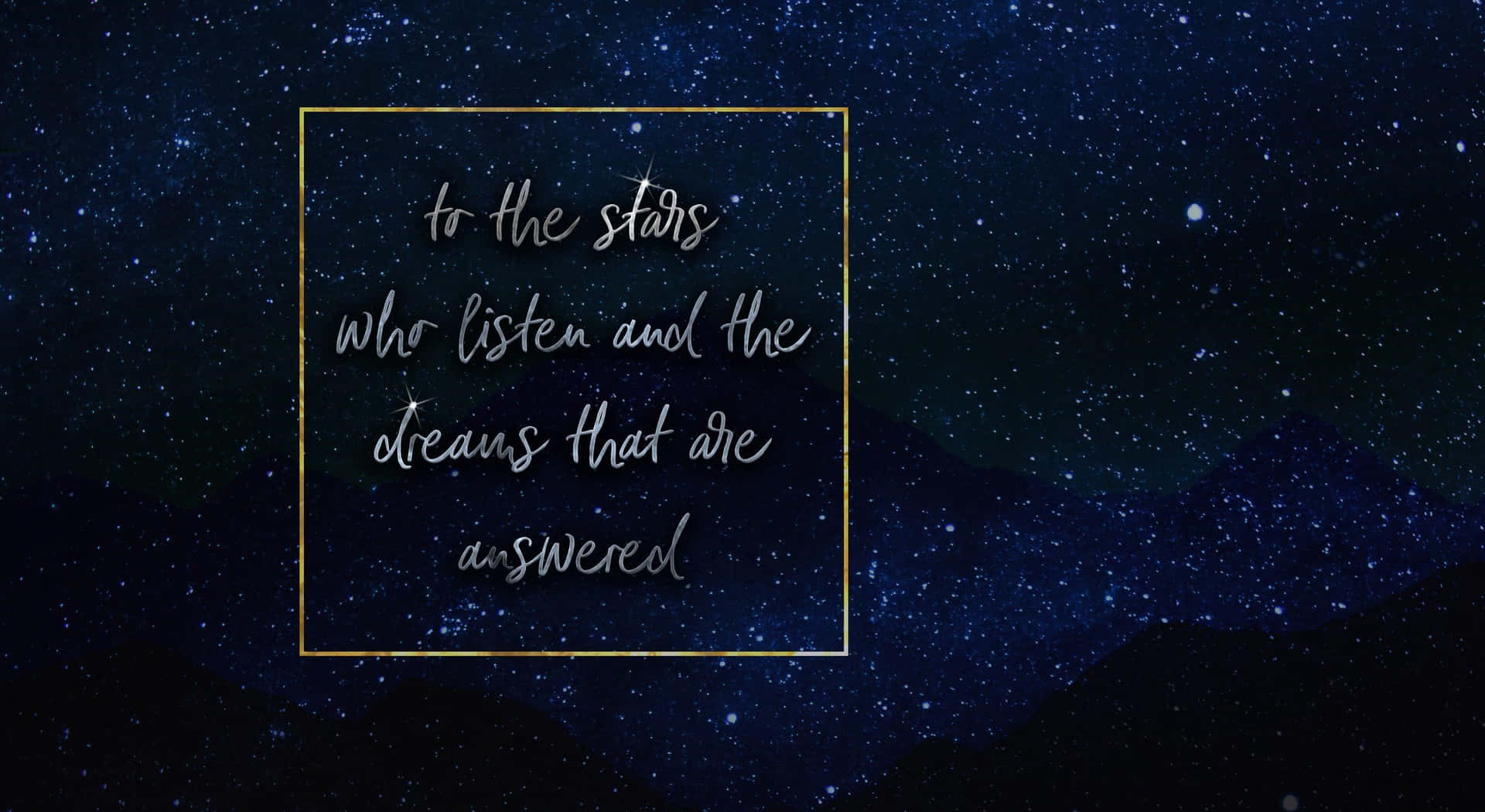 Acotar Quote Dark Sky Background