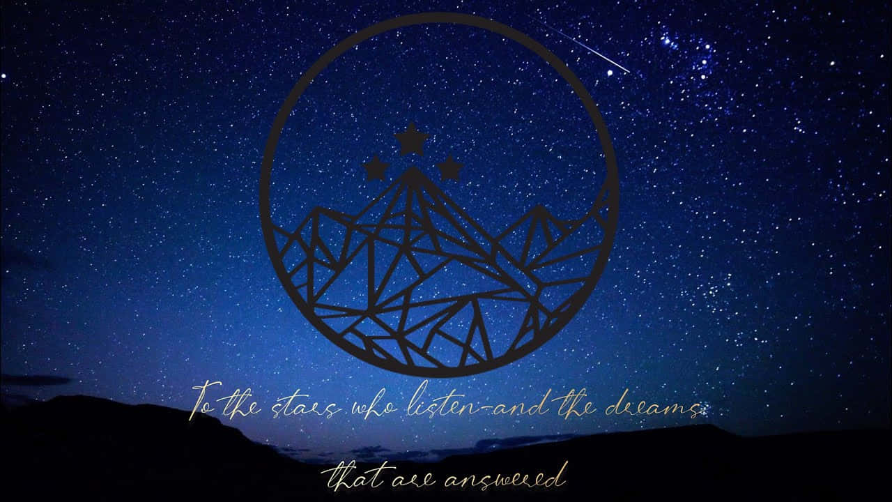 Acotar Quote On Starry Sky Background