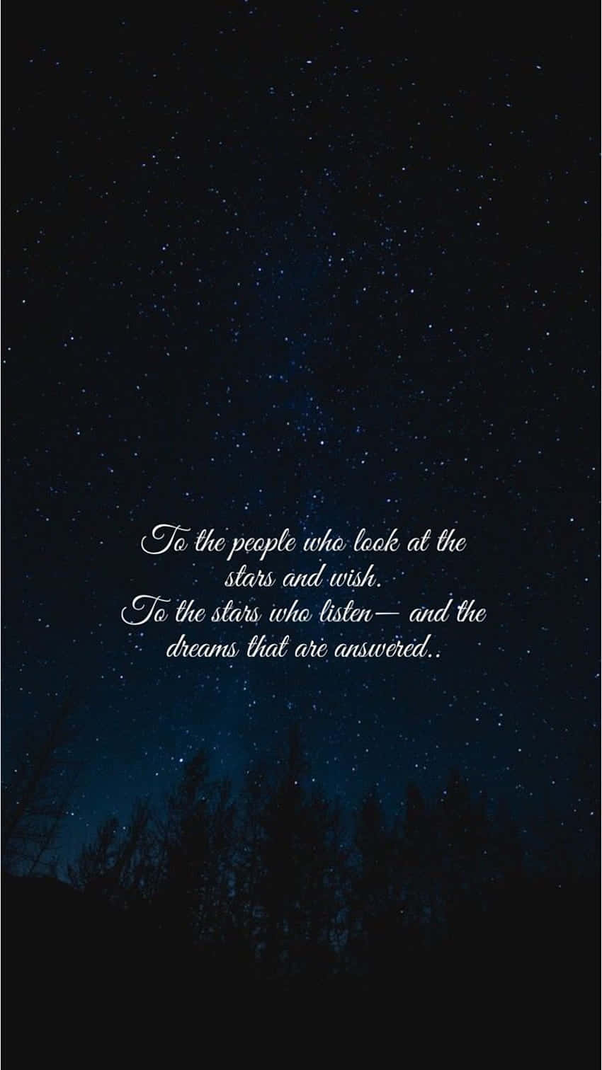 Acotar Quote Stars Dark Blue Background