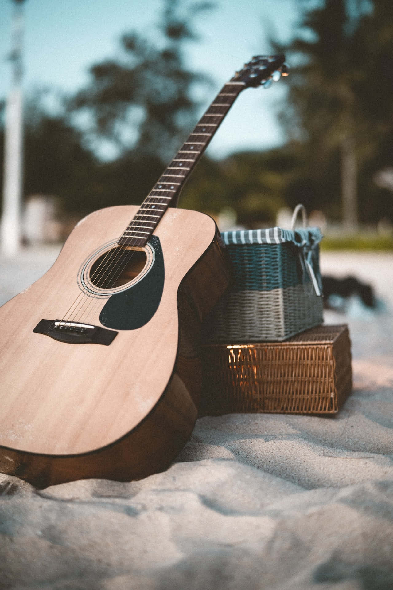 Acoustic Guitar Beach Serenade Background