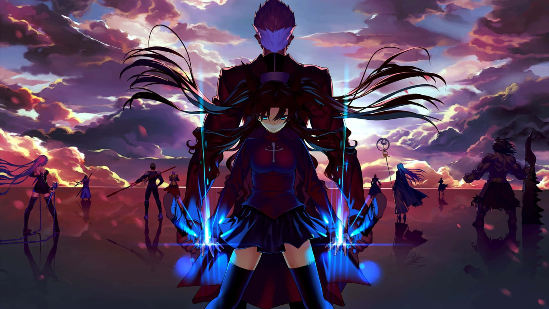 Action Anime Fate/ Stay Night Archer Rin Tohsaka Background