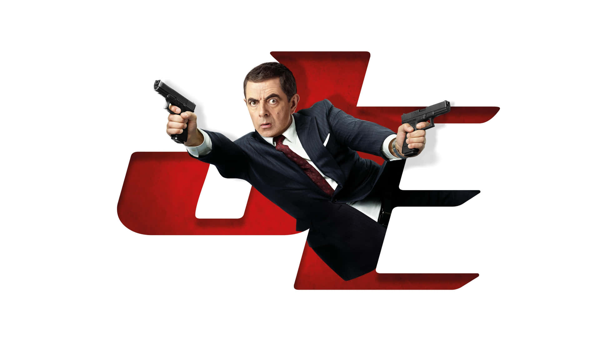 Action Comedy Movie Character With Guns Background