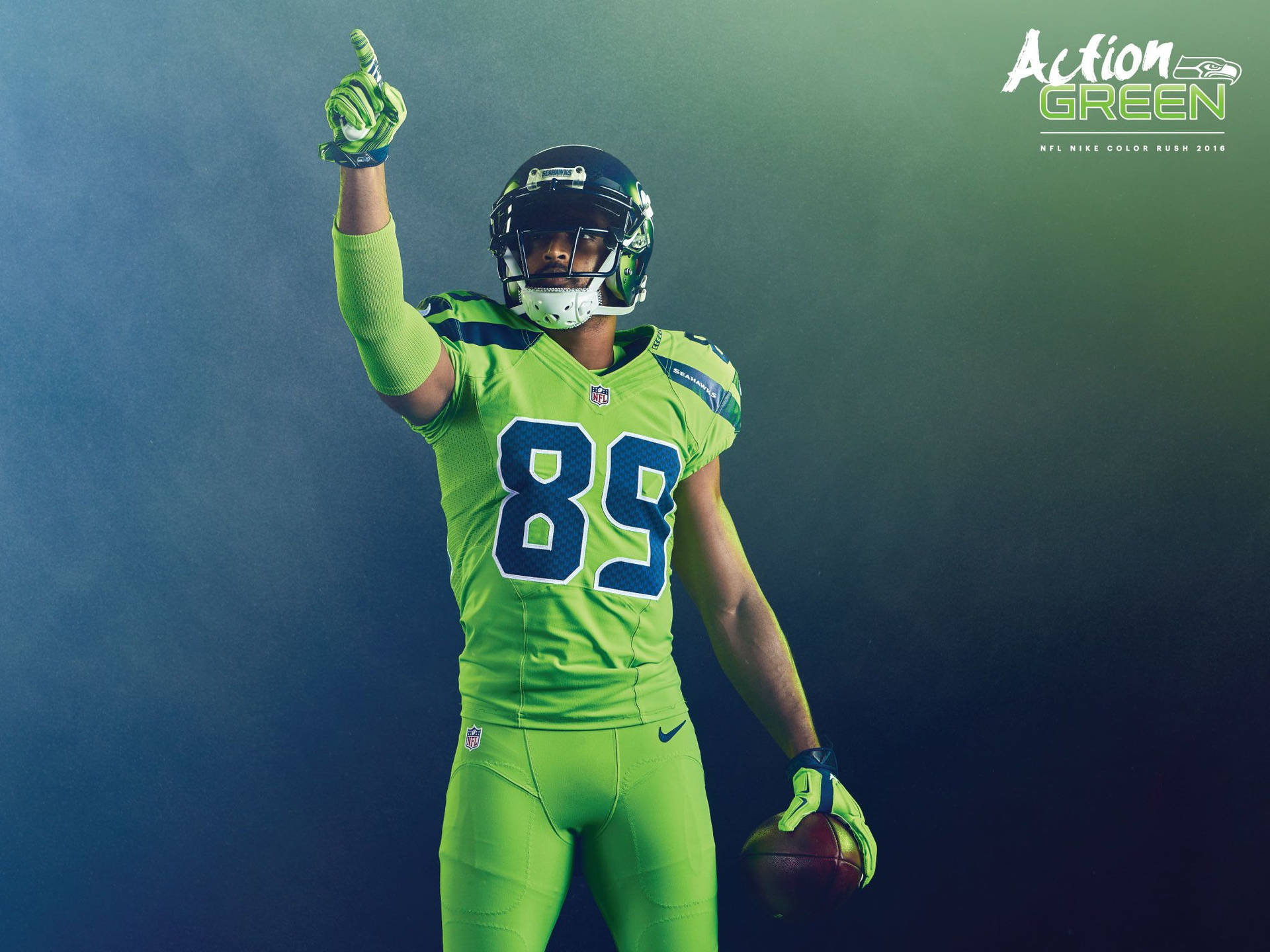 Action Green Seahawks Background