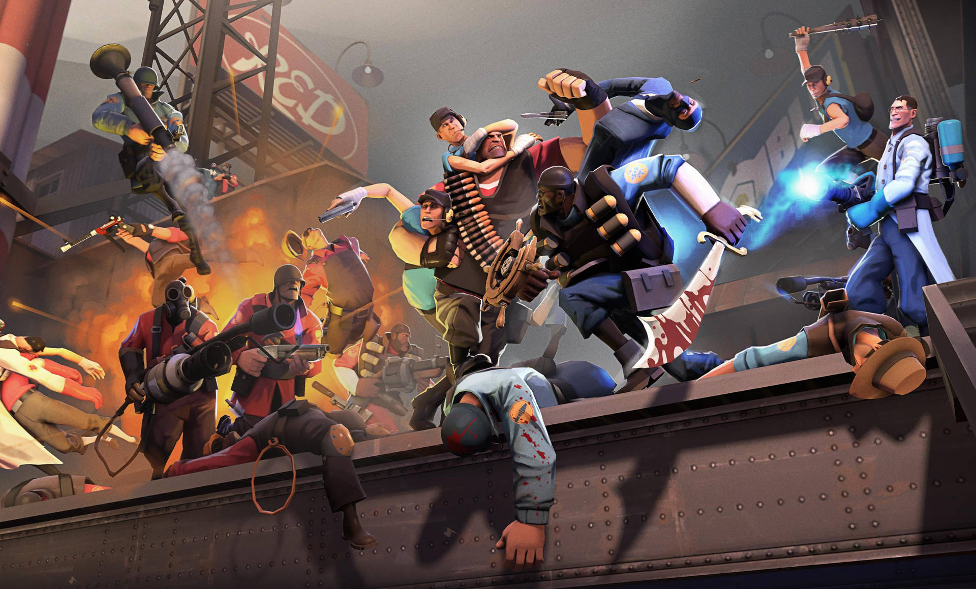 Action-packed Game Of Team Fortress 2