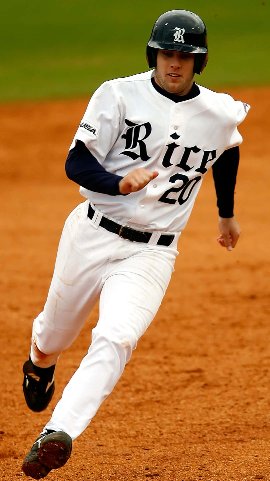 Action-packed Moment In An Awesome Baseball Game Background