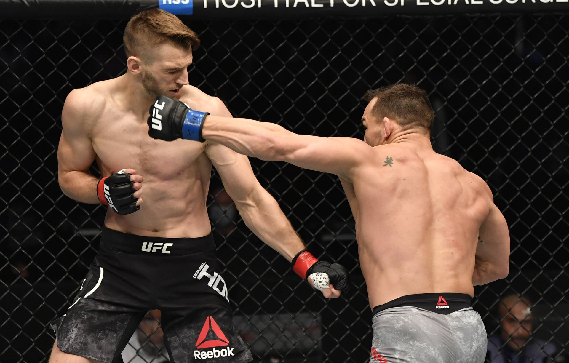 Action Packed Moment Of Dan Hooker In A Ufc Fight