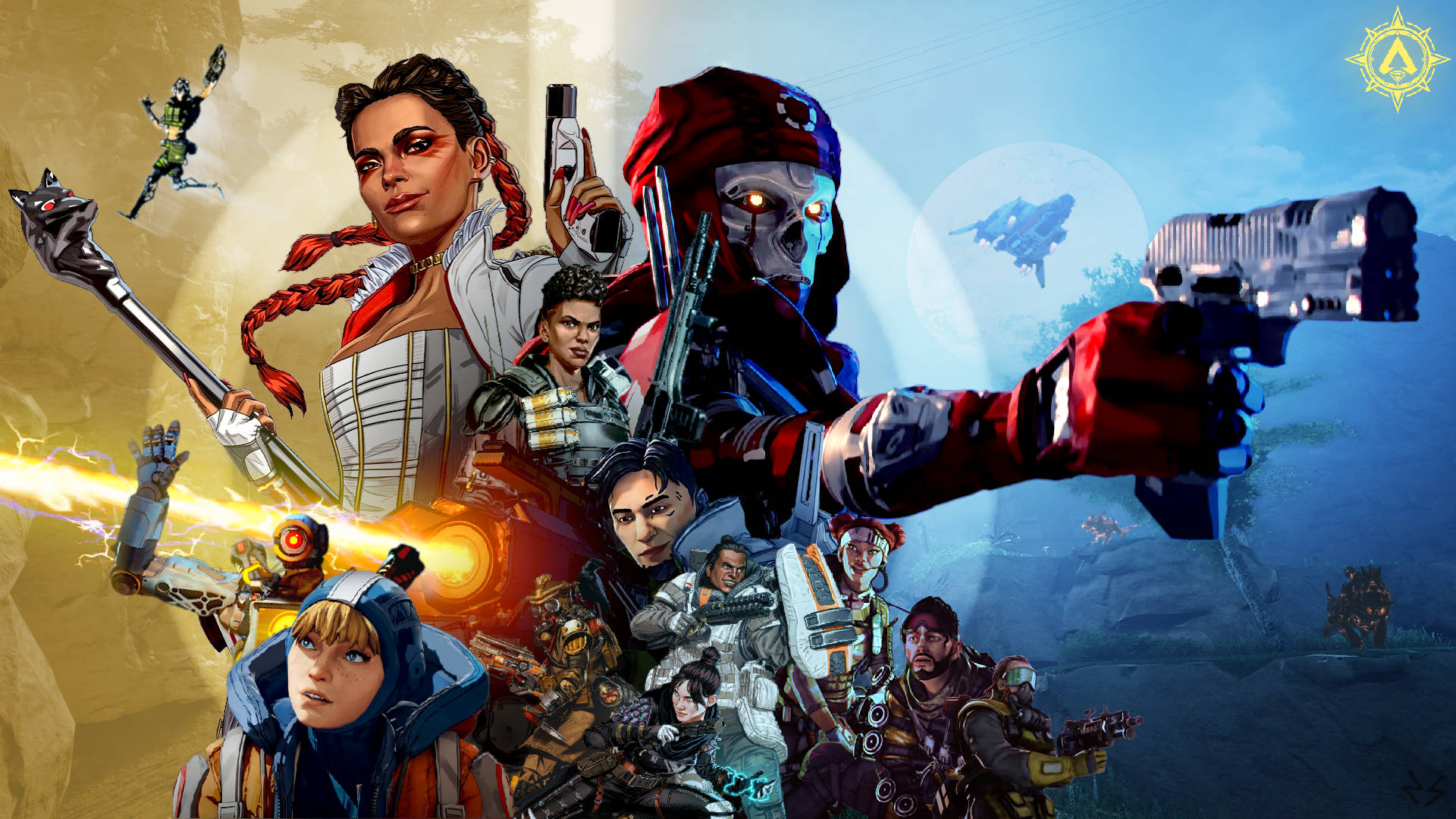 Action-packed Out Of This World Excitement With Cool Apex Legends Background