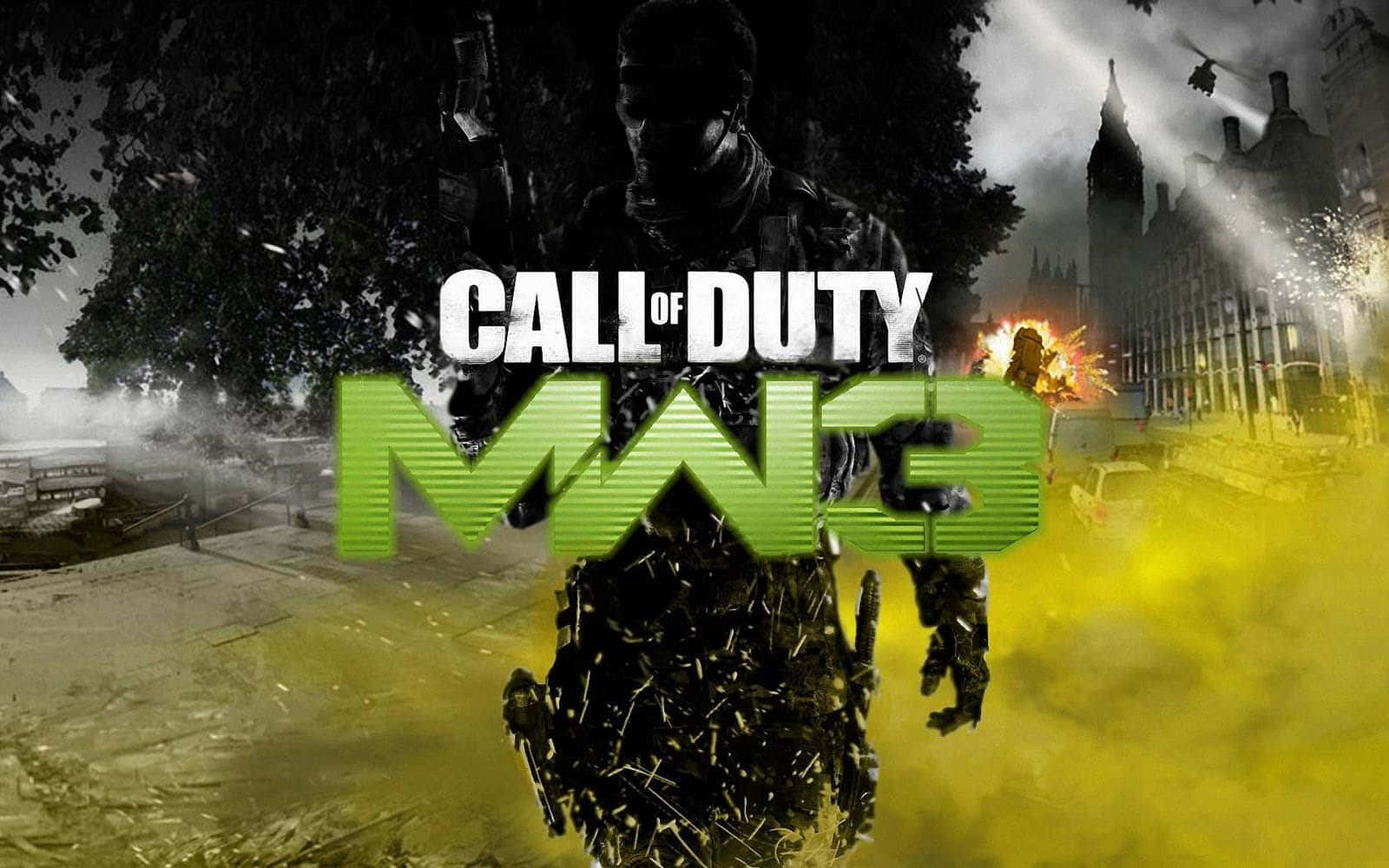 Action-packed Scene From Call Of Duty: Modern Warfare 3