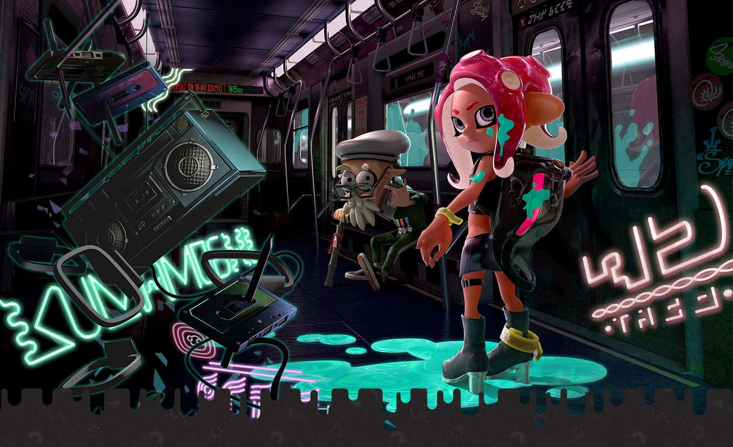 Action-packed Splatoon 2 Wallpaper Background