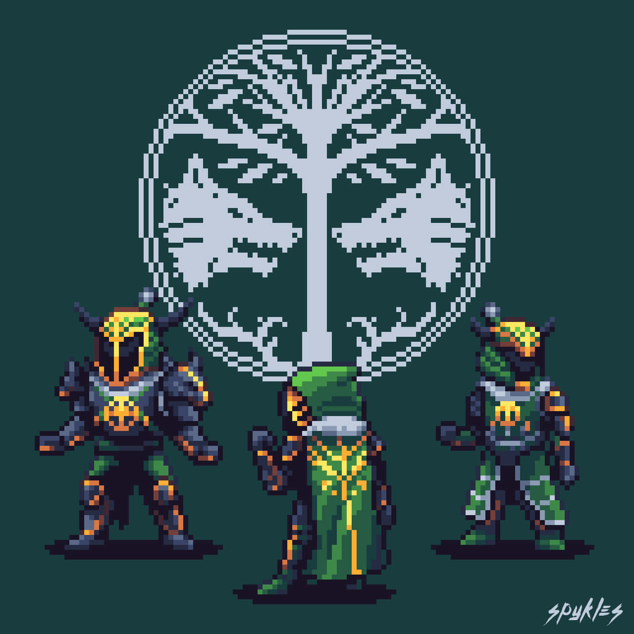 Activate Your Inner Guardian With This Destiny Pixel Art Background