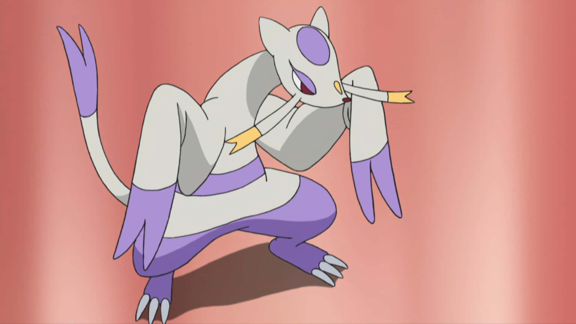 Active Mienshao Engaged In Battle Background