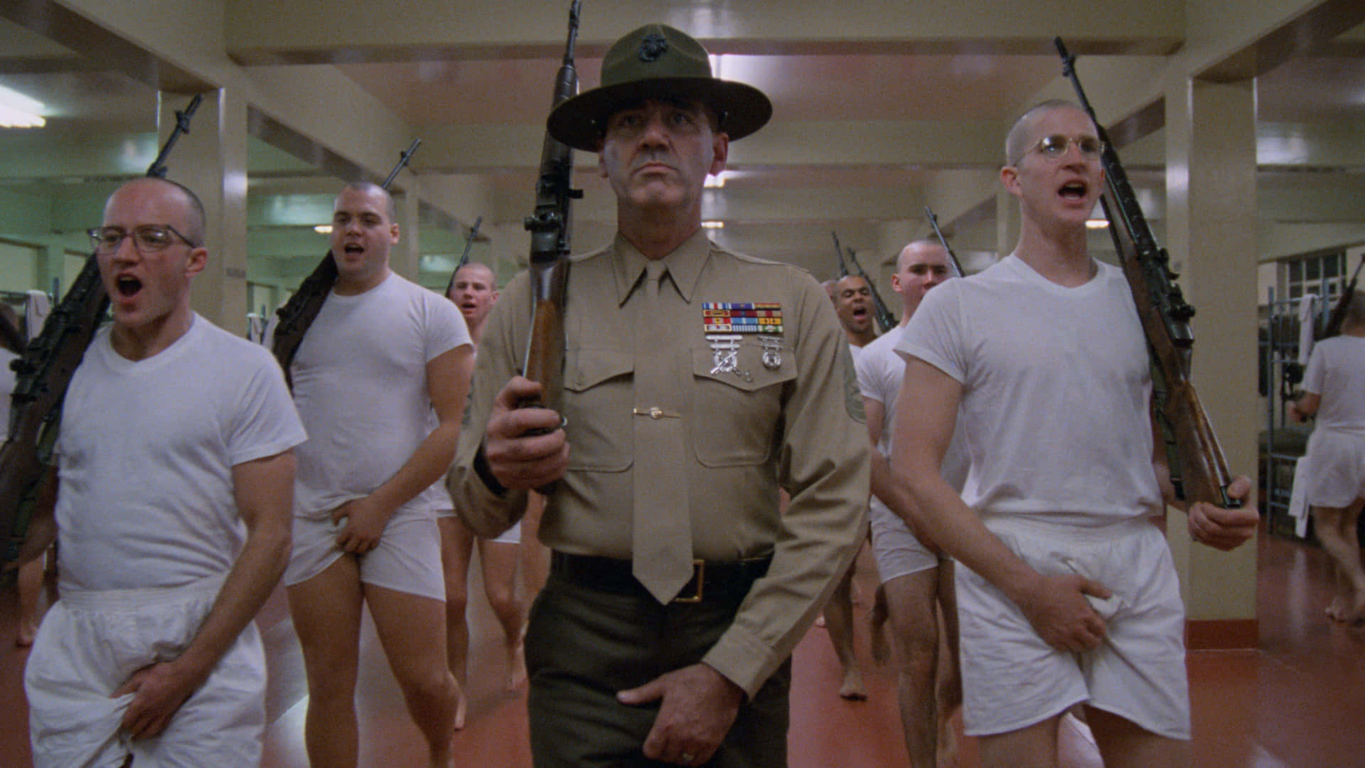 Actor And Marine Corps Veteran R. Lee Ermey, Immortalized For His Iconic Roles In Full Metal Jacket And Toy Story Background