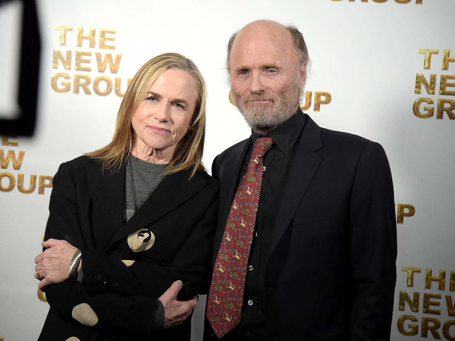 Actor Ed Harris With Amy Madigan The New Group Background