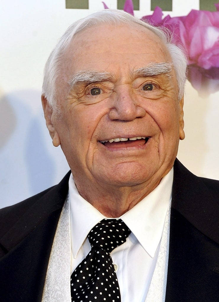 Actor Ernest Borgnine Polka Dot Tie Background