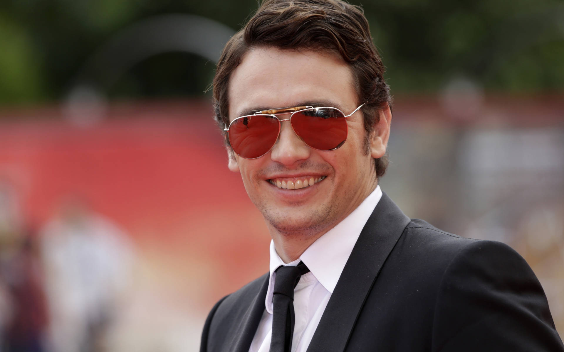 Actor James Franco Wearing Sunglasses