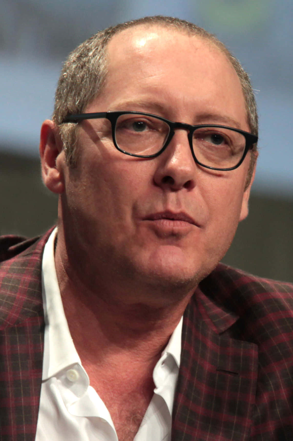 Actor James Spader In A Suit Background