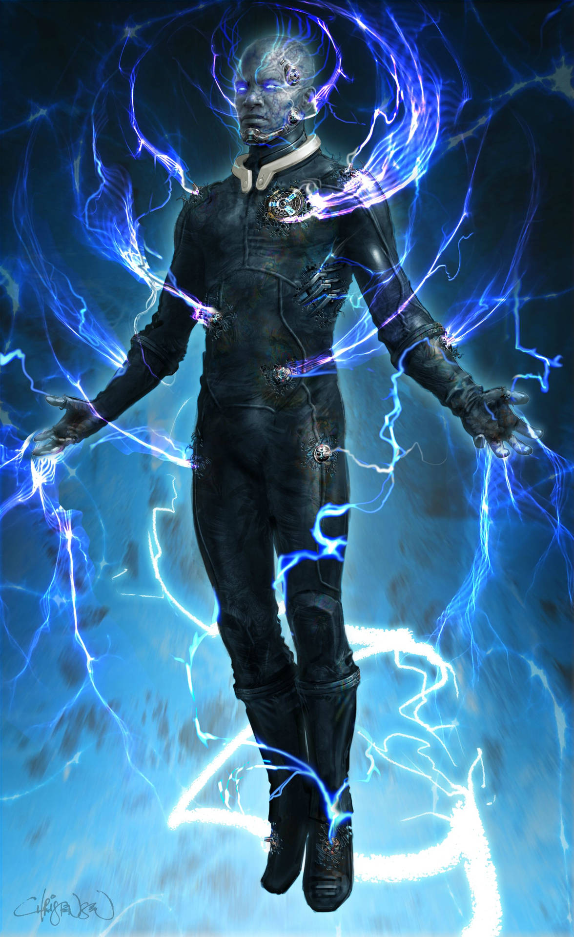 Actor Jamie Foxx As Electro In The Amazing Spider-man 2 Background