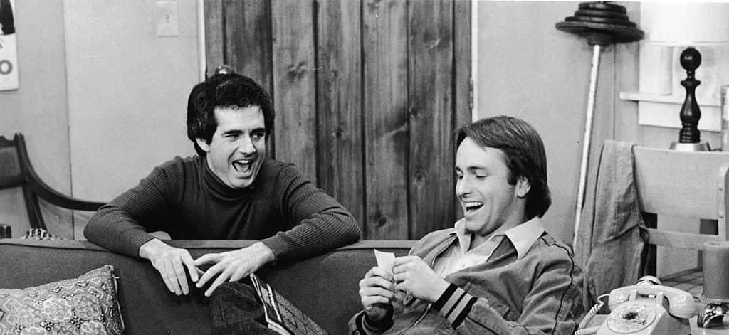 Actor John Ritter In The Classic Sitcom Three’s Company. Background