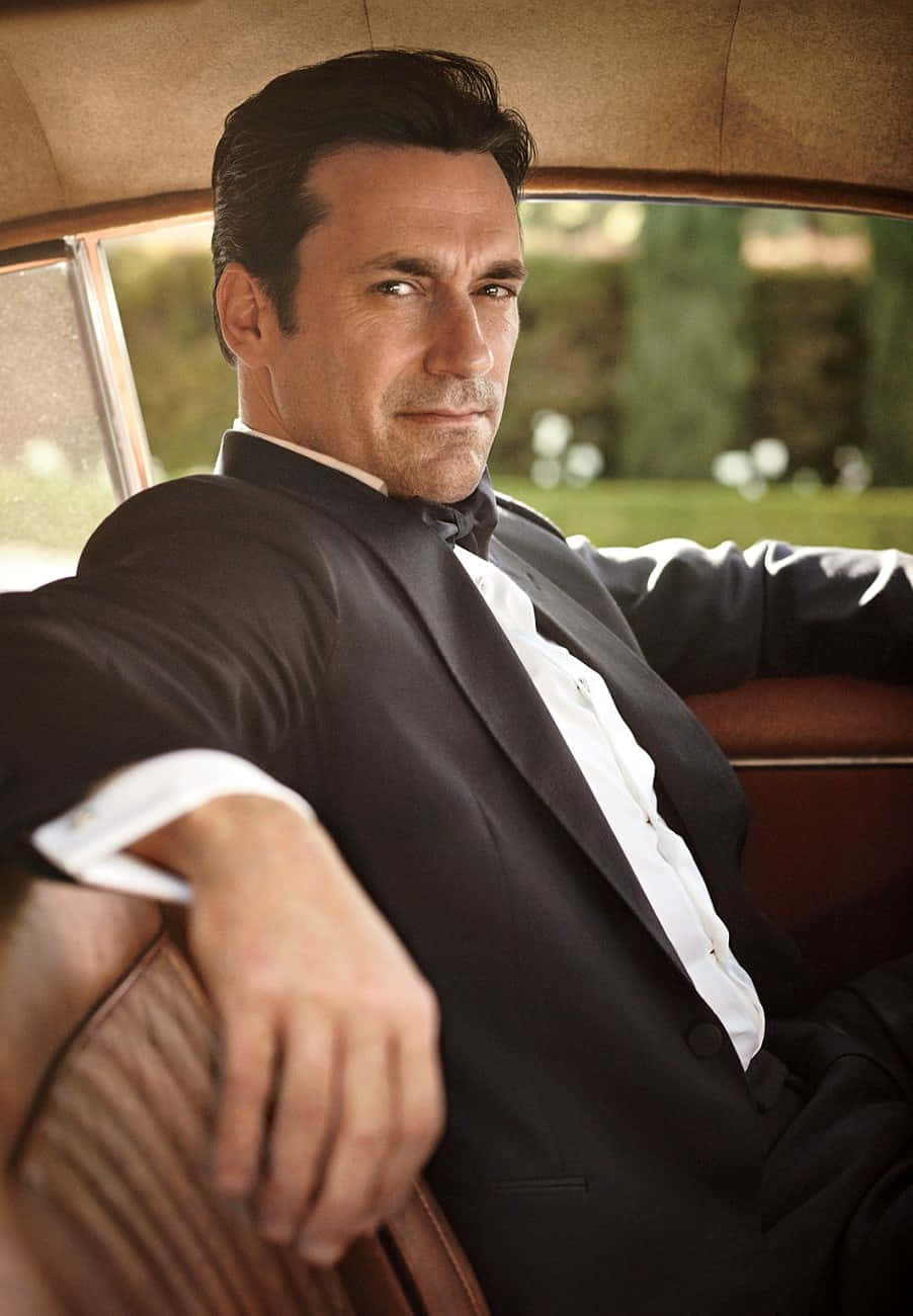 Actor Jon Hamm At The Premiere Of “baby Driver” Background