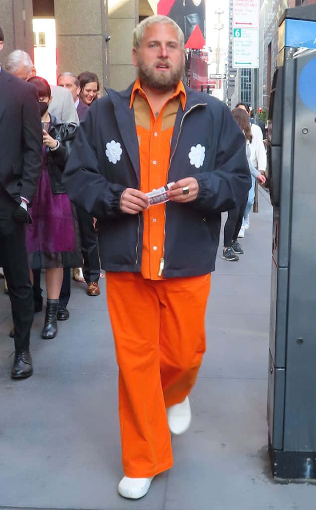 Actor Jonah Hill Wearing Shades And Ashirt At The Toronto International Film Festival